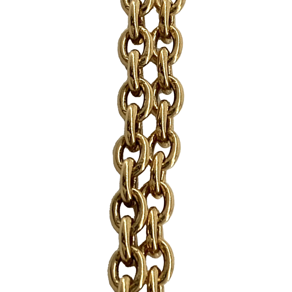 Pre-Loved Chanel CC Gold Plated Medallion Sunburst Pendant Necklace - Picture 10 of 12